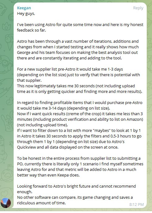 Testimonial Snapshot